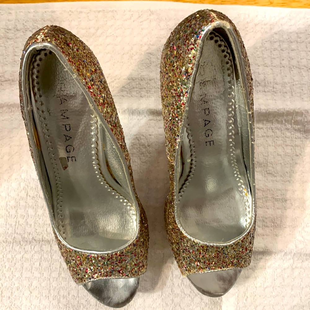 Silver gilded Heels